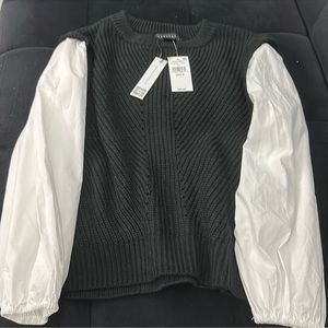 Sanctuary Black and White Sweater